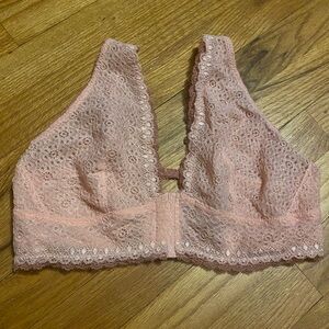 Pink Secret Treasures Intimates Unlined Bralette with Open Back -  Size XL